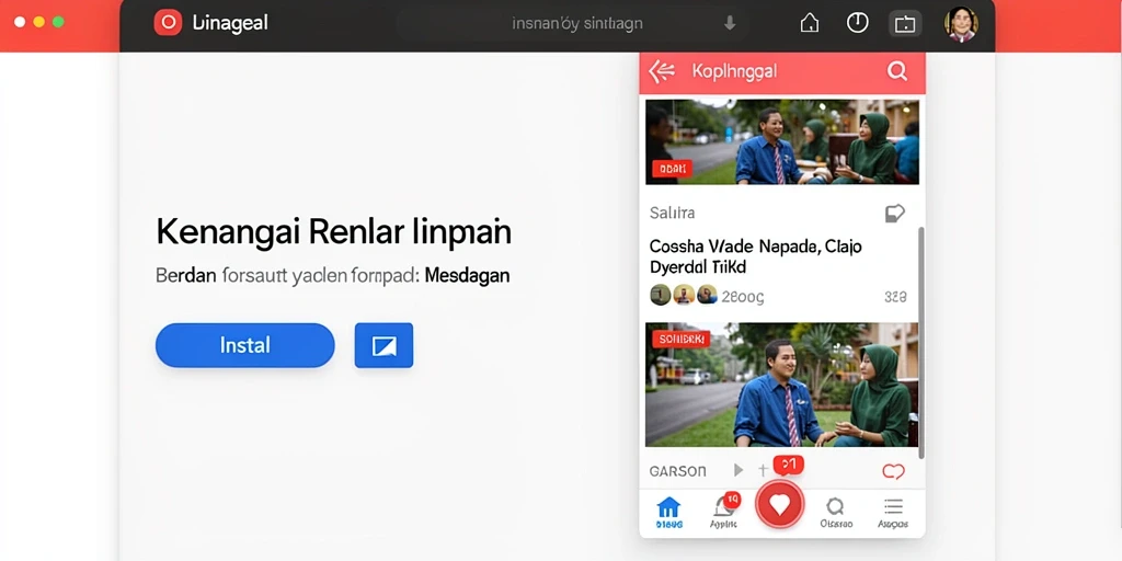 Tampilan antarmuka KAOSTOGEL yang menarik.
