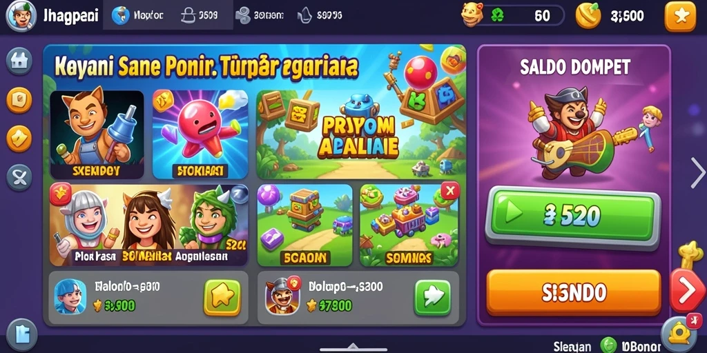 Tampilan awal yang menarik dan penuh warna.