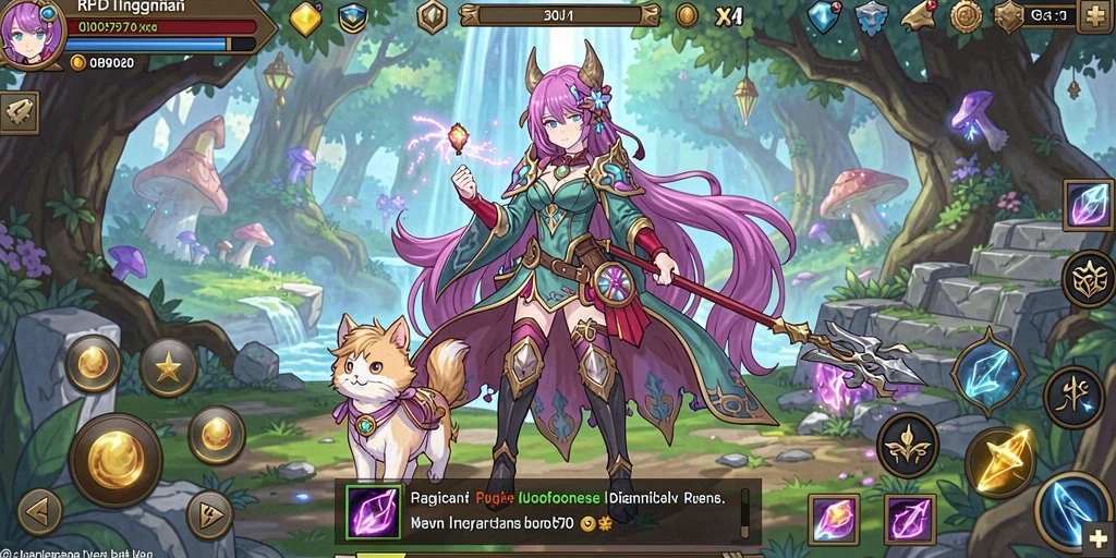 Tampilan karakter hero dengan detail yang memikat.