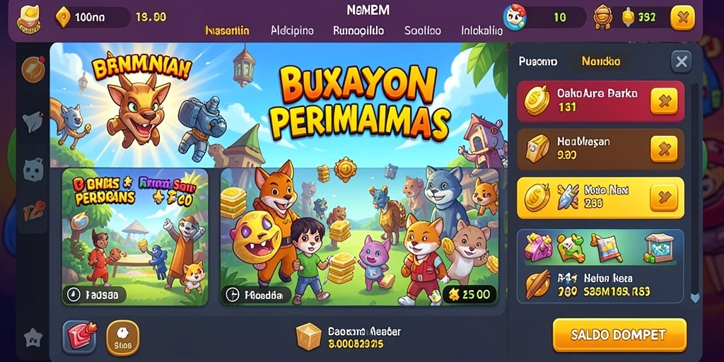 Tampilan utama aplikasi MONTE77 yang menarik.