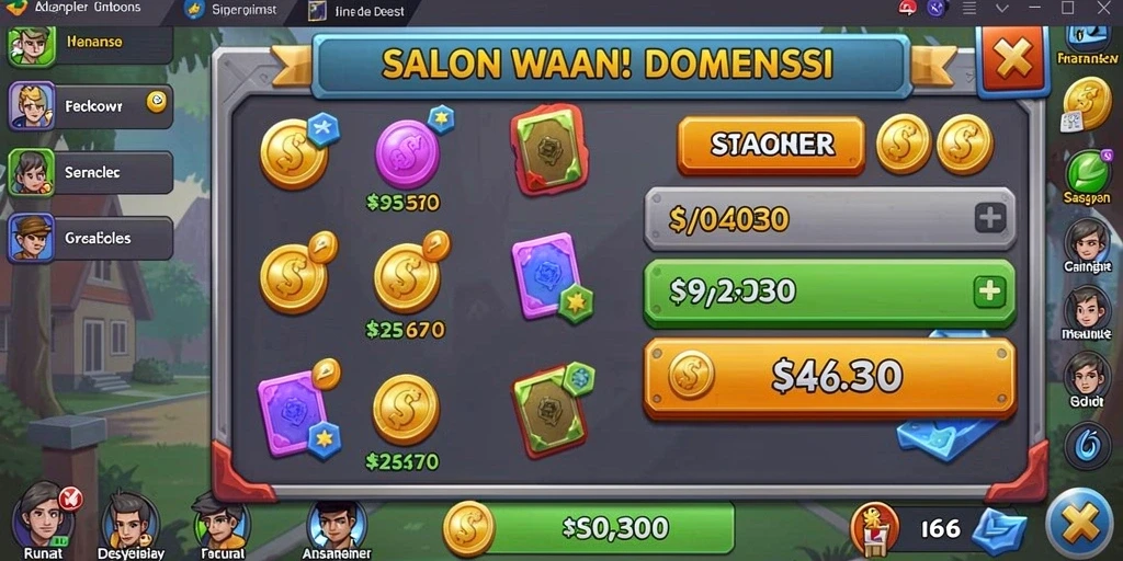 Tampilan awal game dengan desain yang menawan.