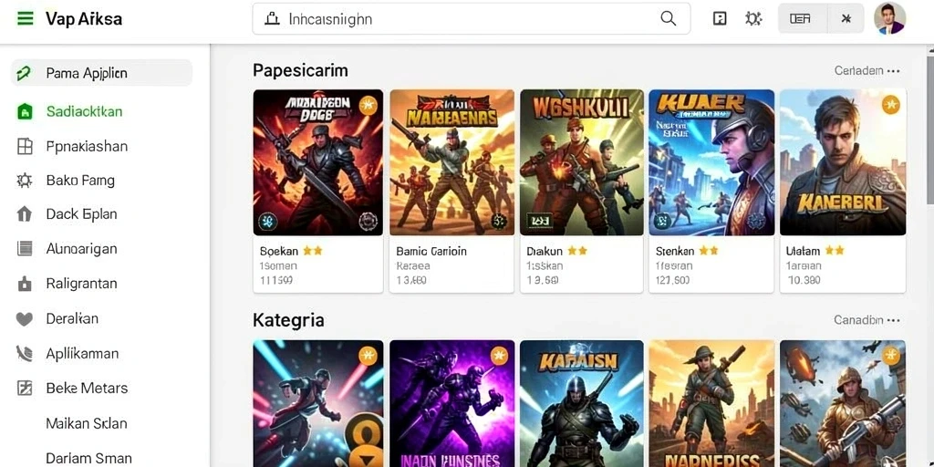 Tampilan antarmuka yang intuitif untuk memudahkan navigasi.
