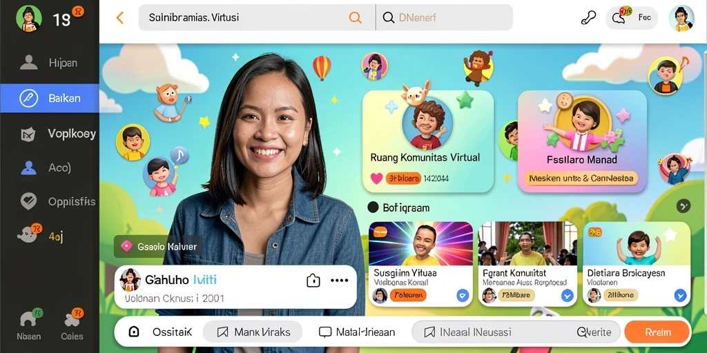 Screenshot menunjukkan tampilan awal permainan yang menarik.